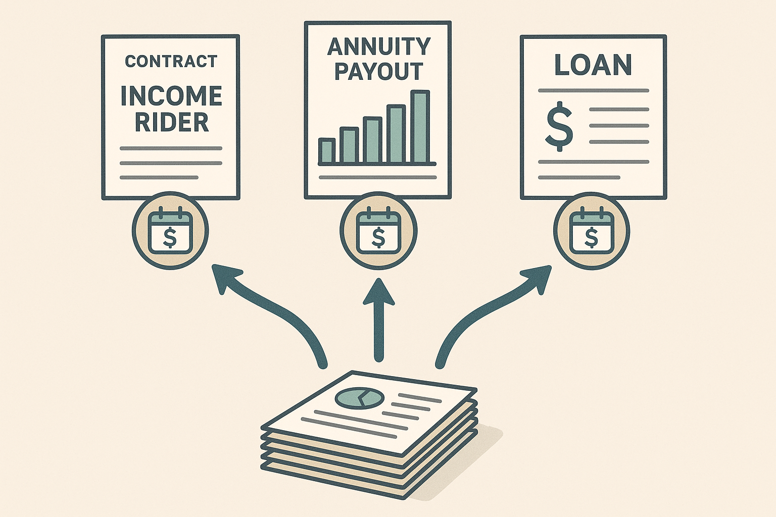 Designing predictable retirement income: income riders, annuitization, and policy loans