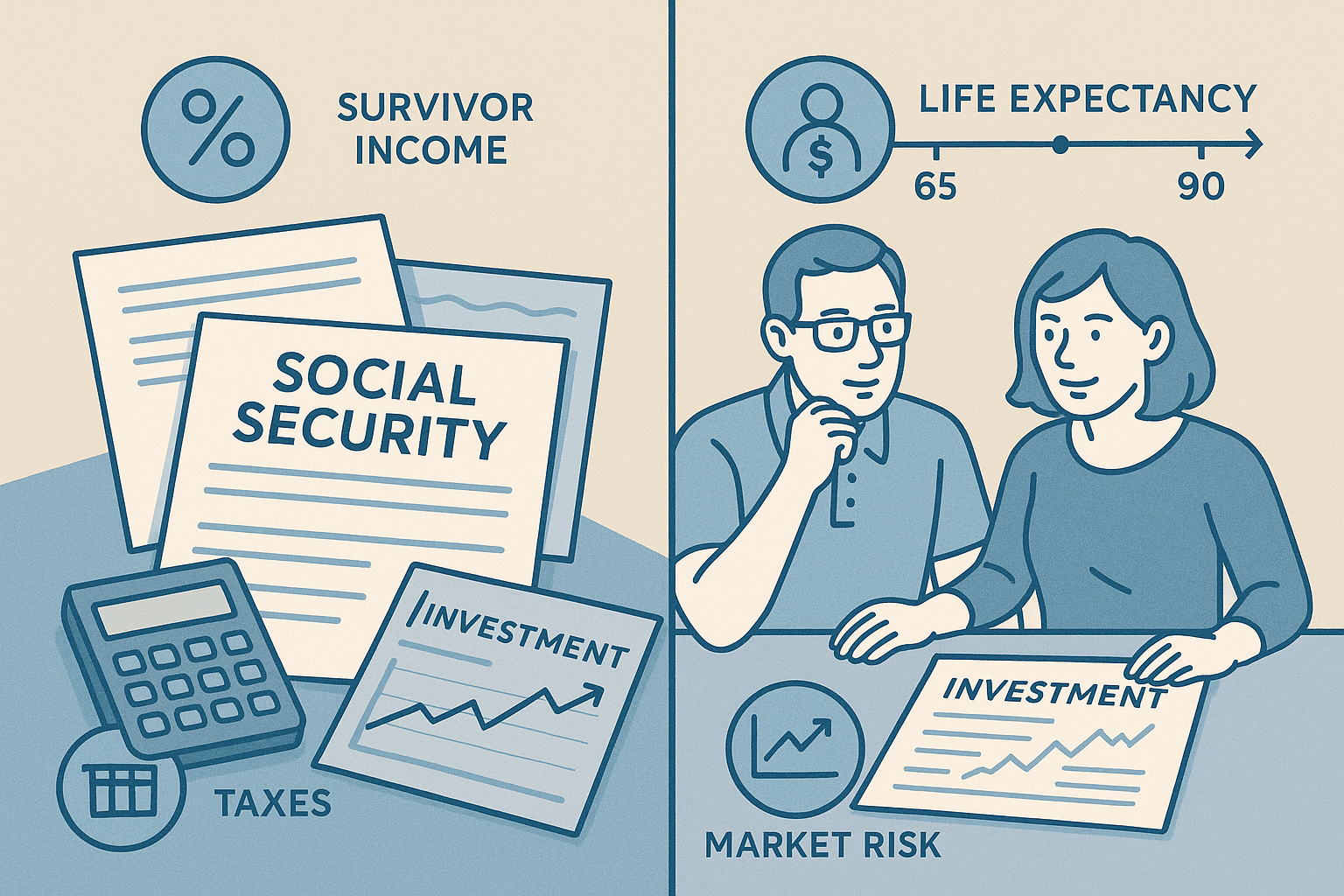 Retirement Income Planning for Couples: How to Coordinate Social Security, Survivor Benefits, Taxes, and Market Risk